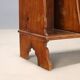Small portable antique library in carved walnut, 19th century.