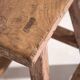Tabouret ancien à patine rose (c.1900) #8