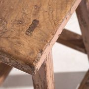 Tabouret ancien à patine rose (c.1900) #8