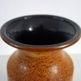 Large Scheurich vase, fat lava decor, 60s