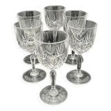 Crystal stemmed glasses