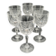 Crystal stemmed glasses