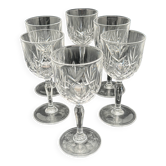 Crystal stemmed glasses