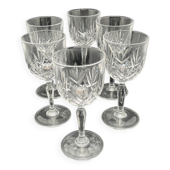 Crystal stemmed glasses