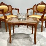 Louis XVI living room, four fluted and molded rooms