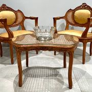 Salon Louis XVI, quatre pièces cannelé et mouluré