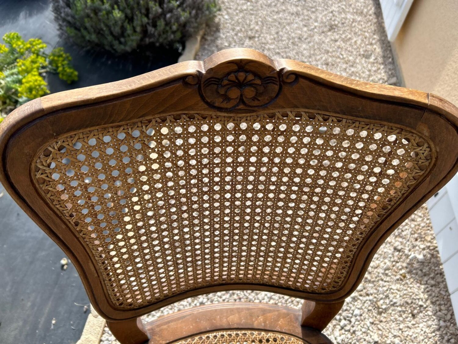 Caned chair in Louis XV style