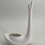 Cache pot forme de cygne en céramique