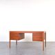 Mid-Century Teak Executive Desk by Torbjørn Afdal for Bruksbo, 1960s.