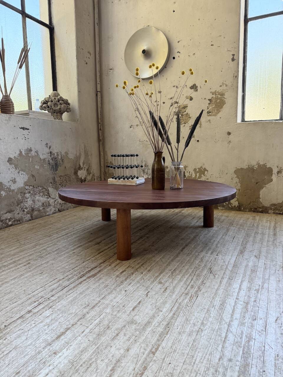 50s round tripod coffee table