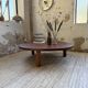 Table basse ronde tripode années 50