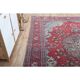 1970s Vintage Persian Handmade Wool Red Oversized Rug 297x378