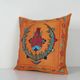 Vintage embroidered cushion cover 51x51 cm