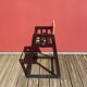 Wooden high chair for baby