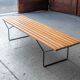 Slatted bench '400' by Harry Bertoia