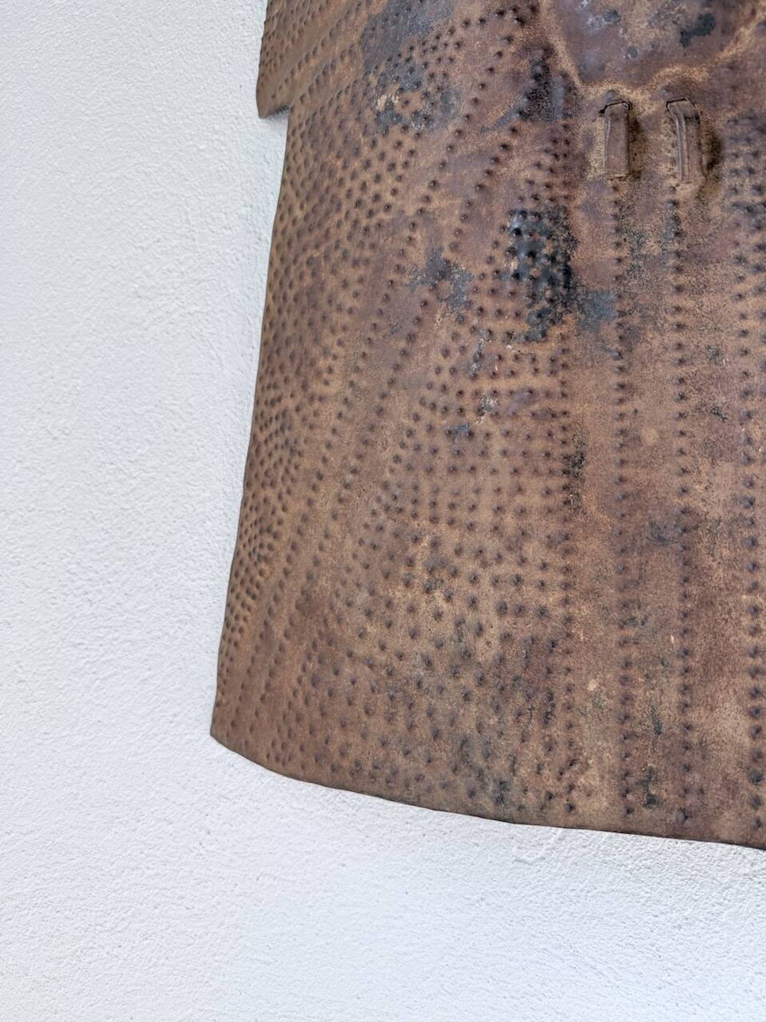 "Glagwa" shield embossed metal Cameroon 20th century