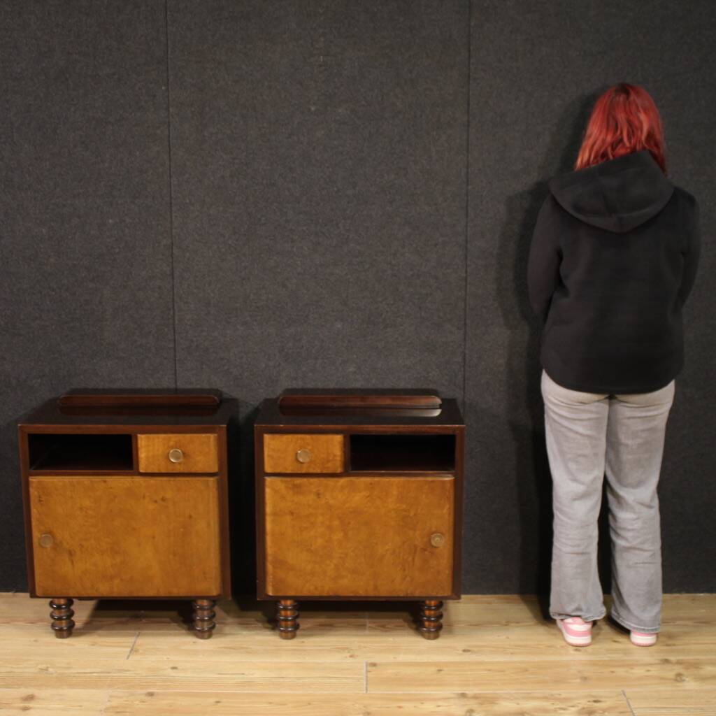 Pair of Italian bedside tables from the 1960s
