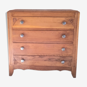 Commode en chêne des années 30