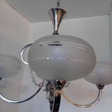 Art deo chandelier 1930 with 4 arms of light.