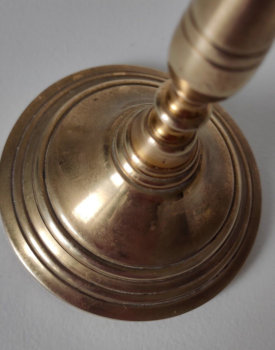 Old golden brass chandelier