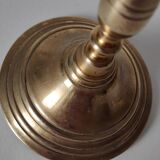 Old golden brass chandelier