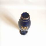 Soliflore Pinon Heuzé blue and gold Height 42 cm