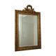 Antique french neoclassical gold mirror with crown pine wood 117cm