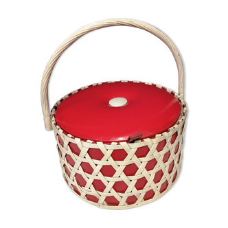 Vintage sewing basket