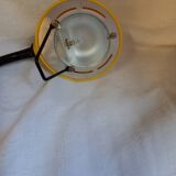 Lampe de bureau jaune, orientable, Mathias, années 1980