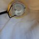 Yellow desk lamp, adjustable, Mathias, 1980s