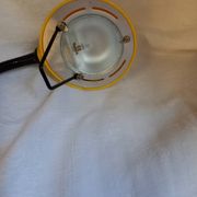 Yellow desk lamp, adjustable, Mathias, 1980s
