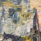 Main Street, knife technique, signed M Attal 1974