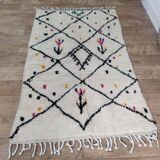 Handmade wool Berber rug 172 X 110 CM