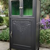 Buffet parisien vitré noir art déco 1930