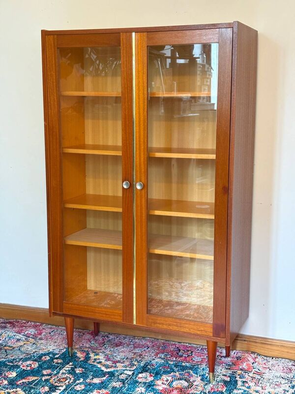Bibliothèque vitrée, années 70
