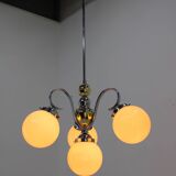 Art Deco Chandelier, 1930s, Restored