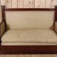 Restoration Period Turkish Sofa in Mahogany with Swan Neck