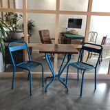 Table + two Garden Chairs Tolix