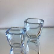 Pair of Strombergshyttan crystal  ases