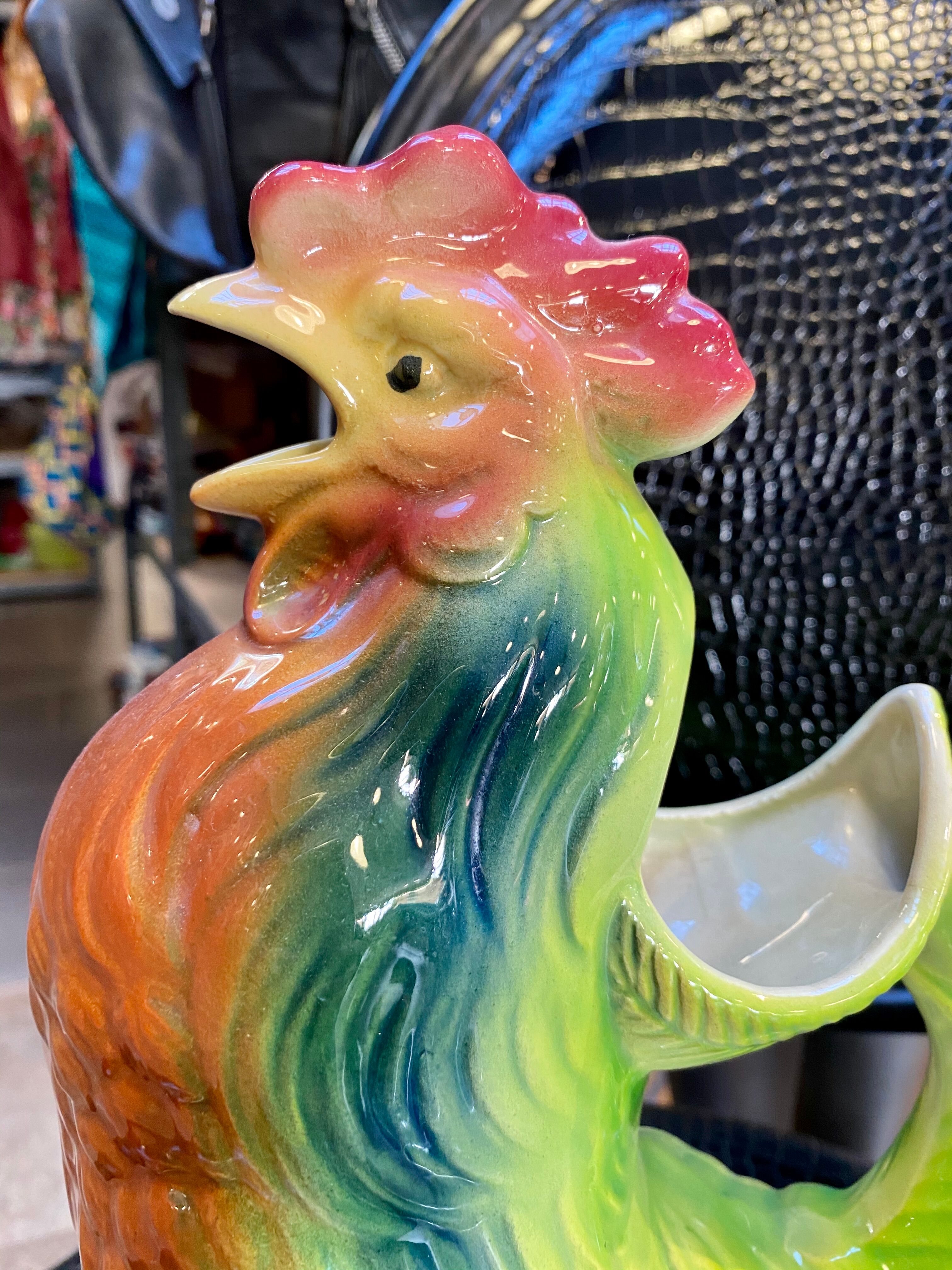 Pichet rooster earthenware Saint Clement