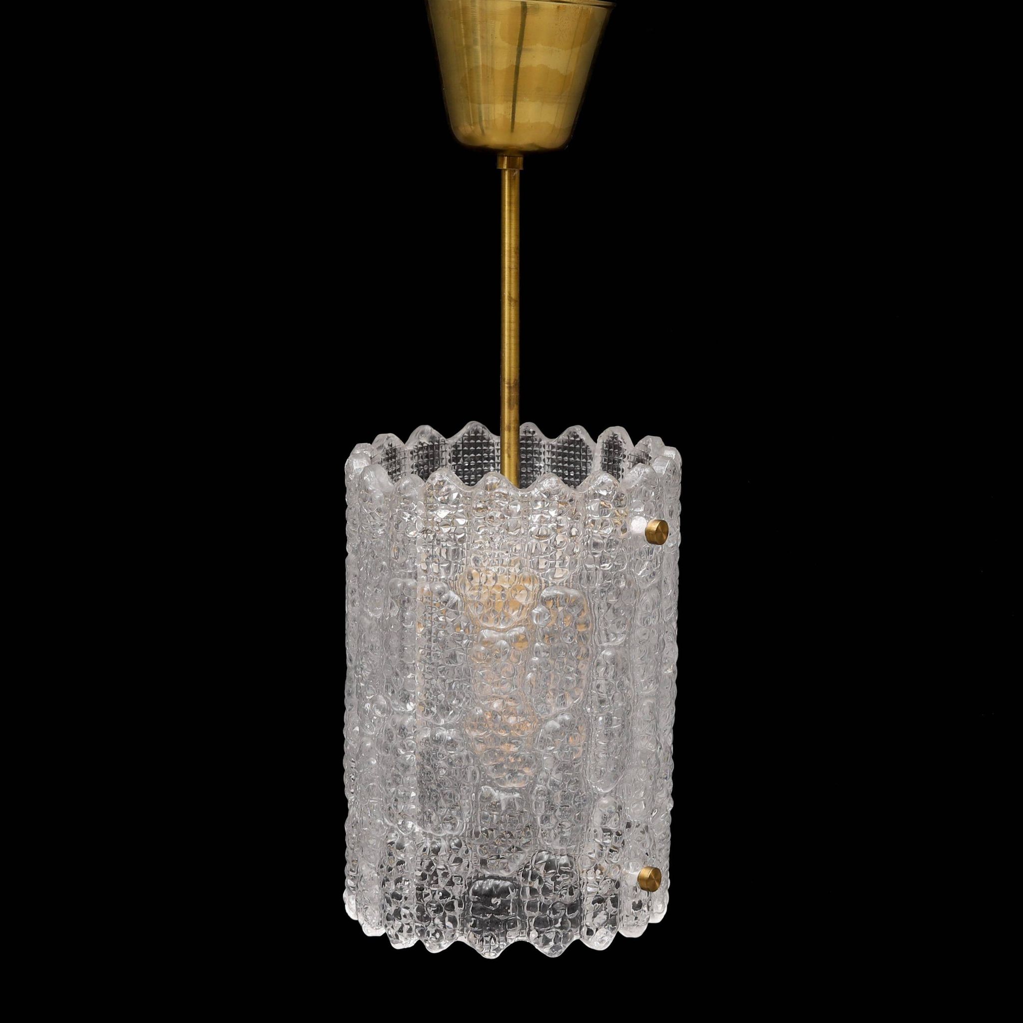Glass pendant by Carl Fagerlund for Orrefors, Sweden, 1960s