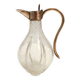 Vintage Brass and Murano Glass Liqueur Decanter or Whiskey Noggin, Italy