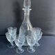 Port wine service – Blown, engraved and cut crystal – Art Deco