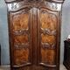 Armoire époque Louis XV en marquéterie, orme et noyer