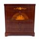 Inlaid antique chest of drawers, Northern Europe, around 1870. After renovation.