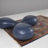 Leather pouf by Lowie Vermeersch for Durlet