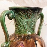Glazed ceramic vase signed H. Bequet