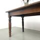 Farm table in solid cherry wood, turned legs, France, around 1900.