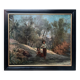 HST painting (19th/20th century) Children fishing in the undergrowth
