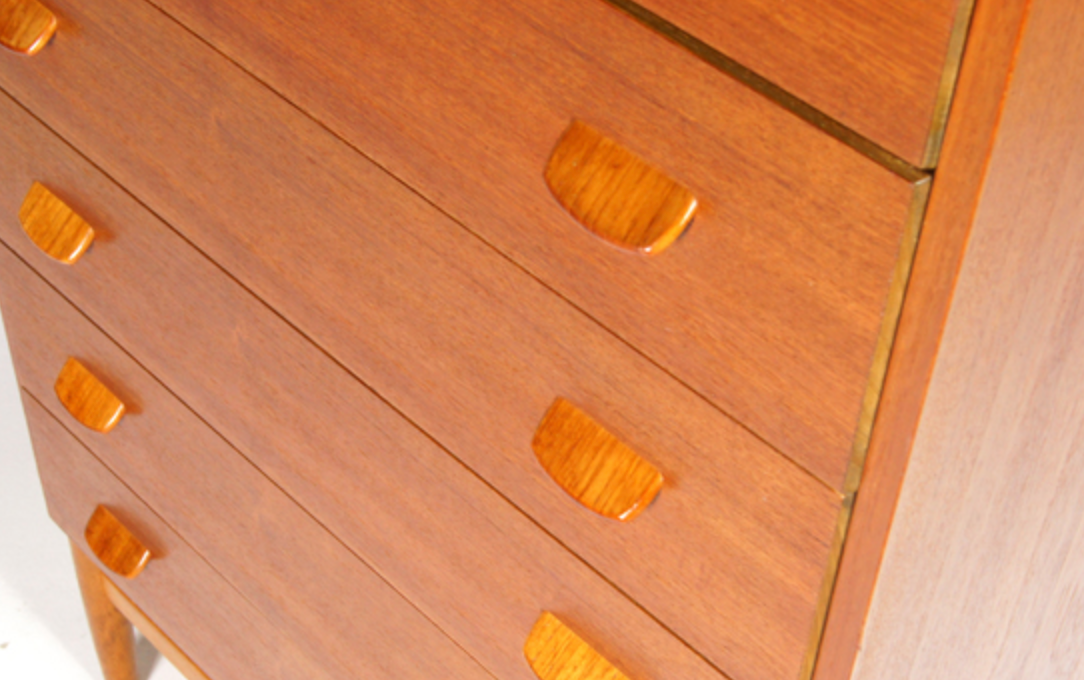 Danish vintage retro commodus Poul Volther FDB in teak 60s